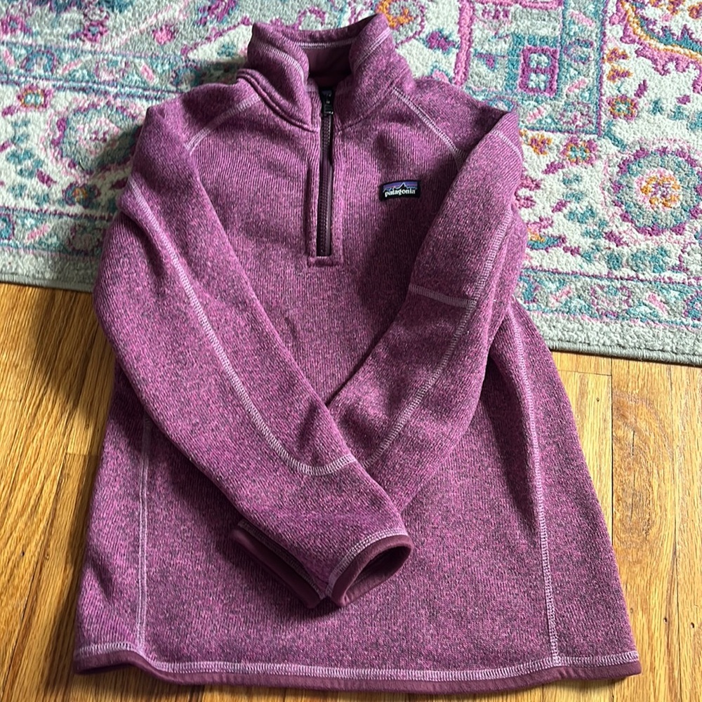 Girls XL (14) Patagonia quarter zip fleece